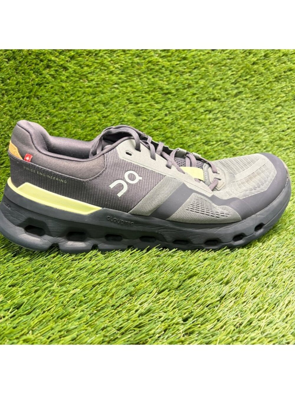 On Cloudrunner 2 Rock Tangerine Gray Mens Size 12 Running Walking Shoes Sneakers